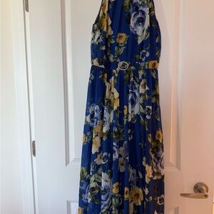 Floral Blue Maxi Dress